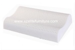 Contour Latex Foam Pillow with Velvet Fabric Cover
